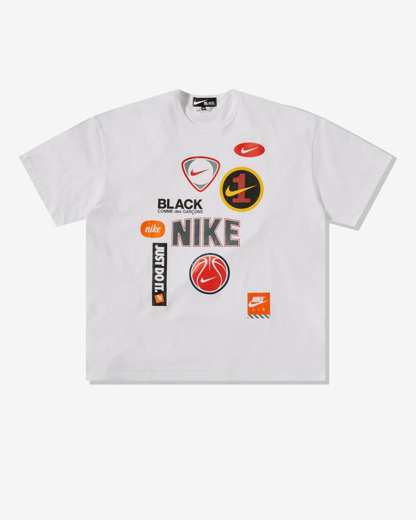 Black Comme Des Garçons -  Nike T-Shirt - (White)