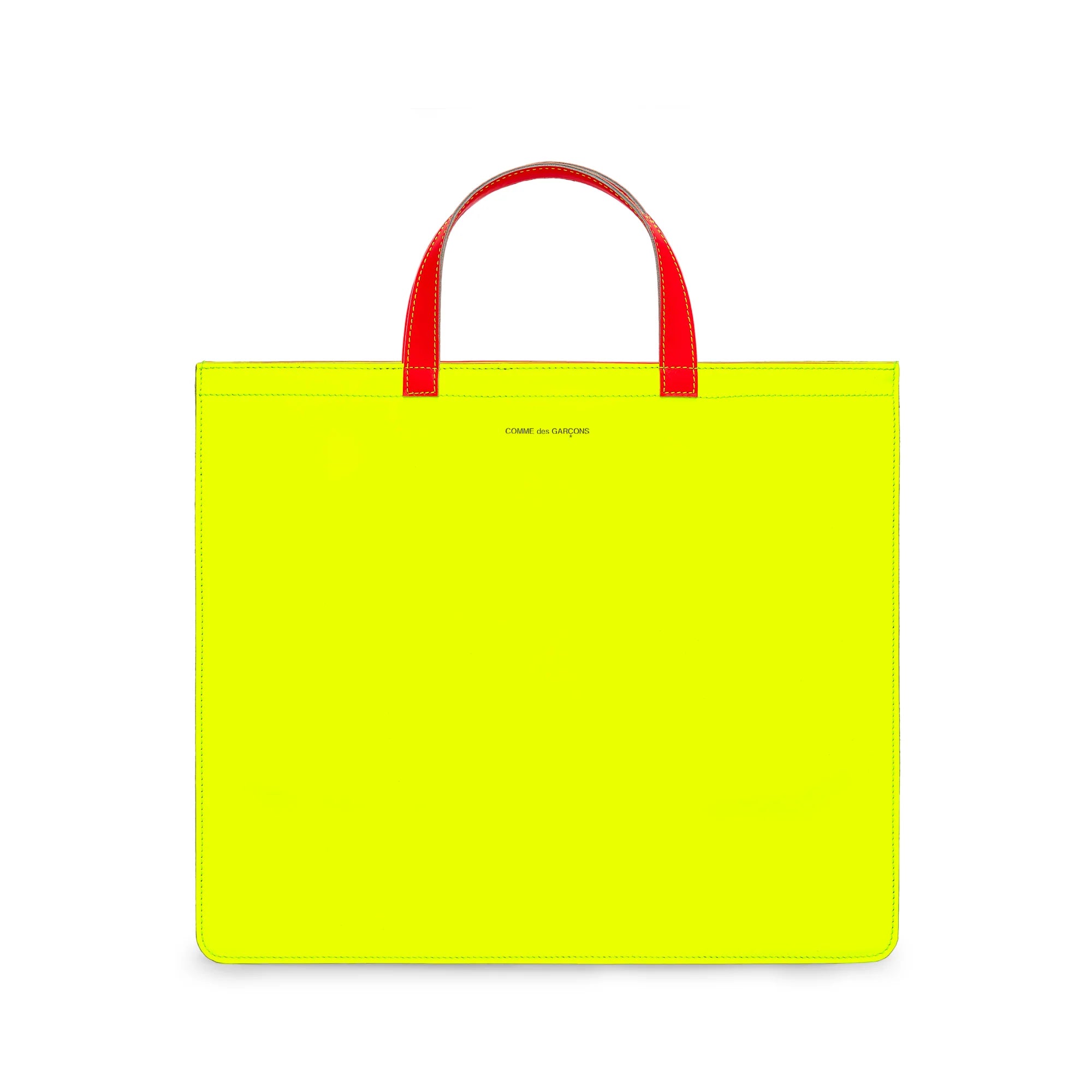 Cdg Wallet - Super Fluo Tote Bag - (Yellow/Orange SA9000SF) view 1, Click to Zoom in