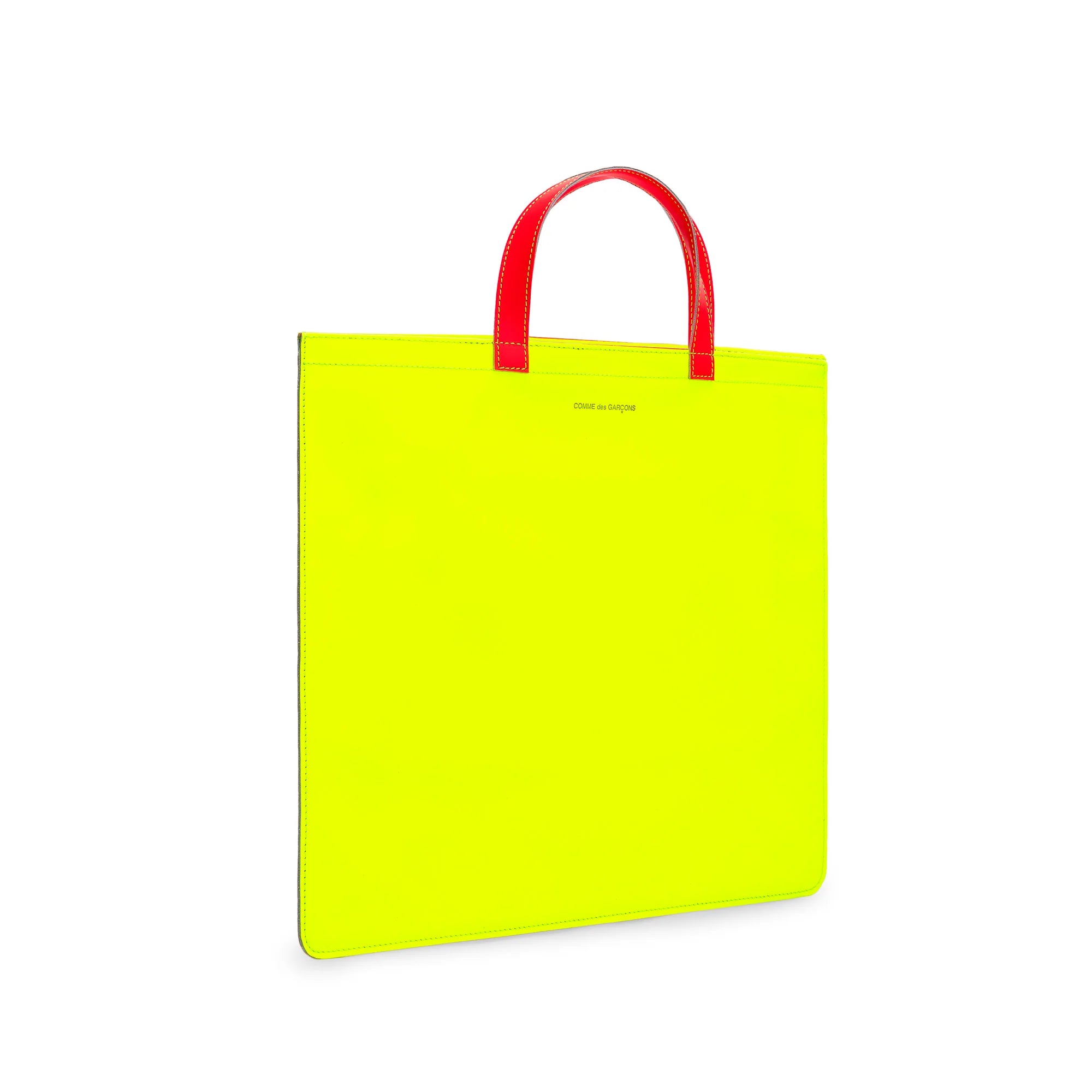 Cdg Wallet - Super Fluo Tote Bag - (Yellow/Orange SA9000SF) view 2, Click to Zoom in