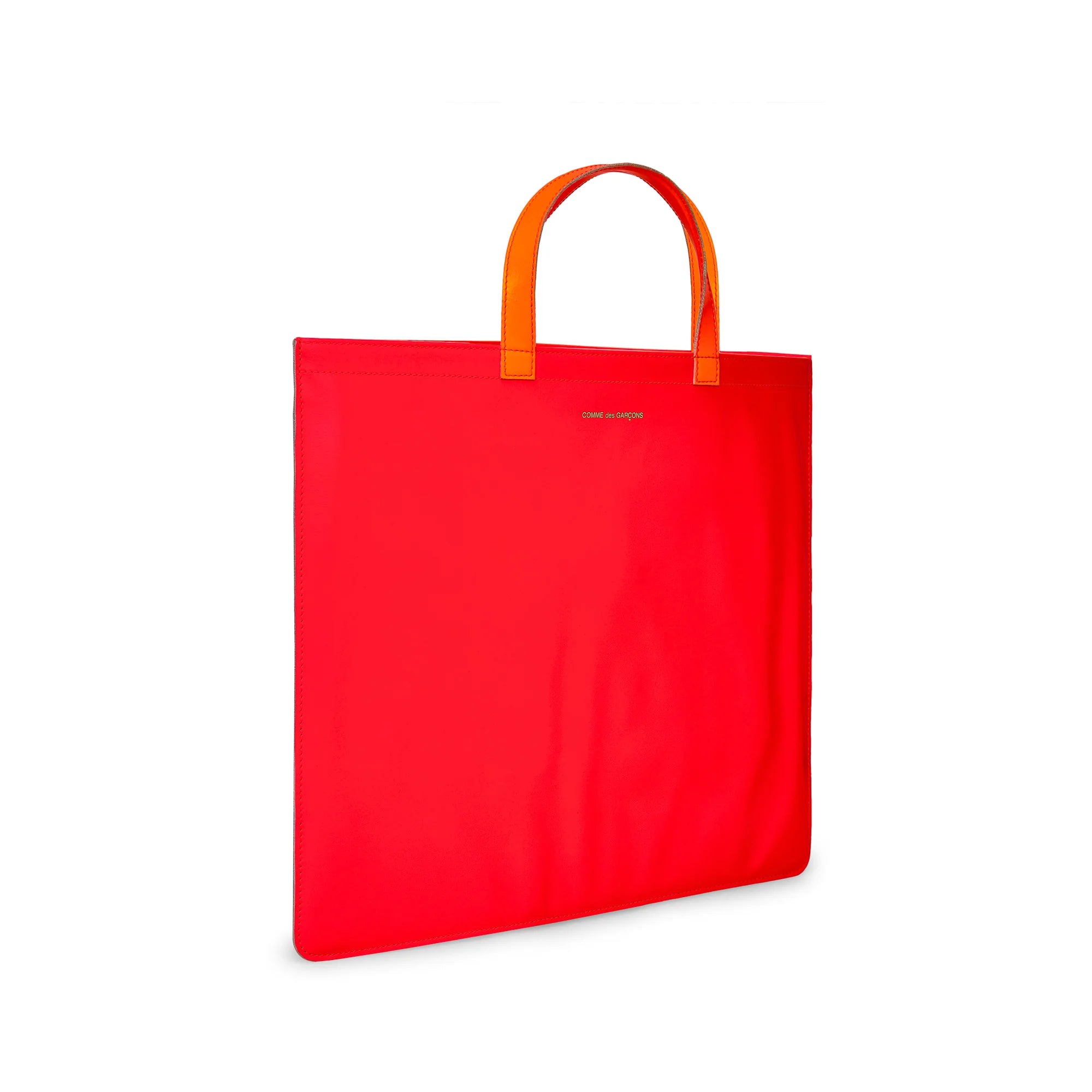 Cdg Wallet - Super Fluo Tote Bag - (Pink/Yellow SA9000SF) view 2, Click to Zoom in