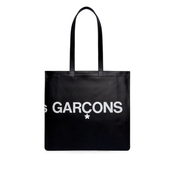 CDG Wallet_Cdg Wallet - Huge Logo Tote Bag - (Black SA9001HL)_TOTES