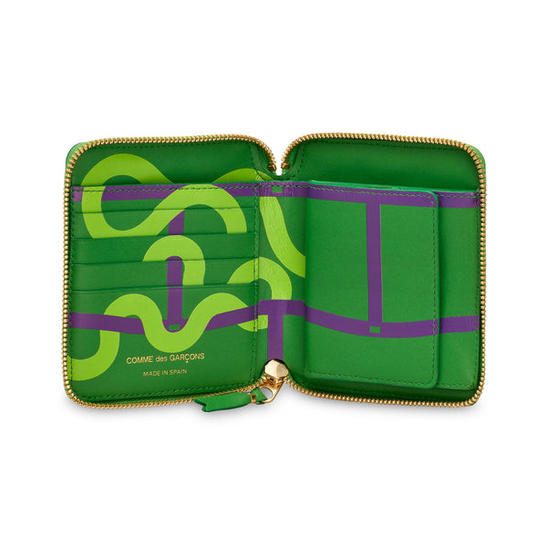 CDG Wallet_Cdg Wallet - Ruby Eyes Big U Zip - (Green SA2100RE)_WALLETS