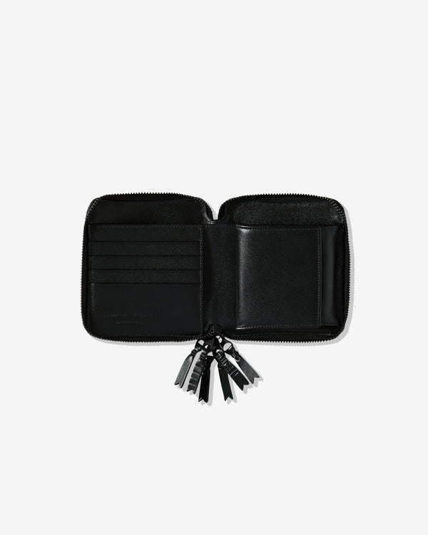 CDG Wallet_Cdg Wallet - Zipper Medley Full Zip Around Wallet - (Black) SA2100ZM_WALLETS