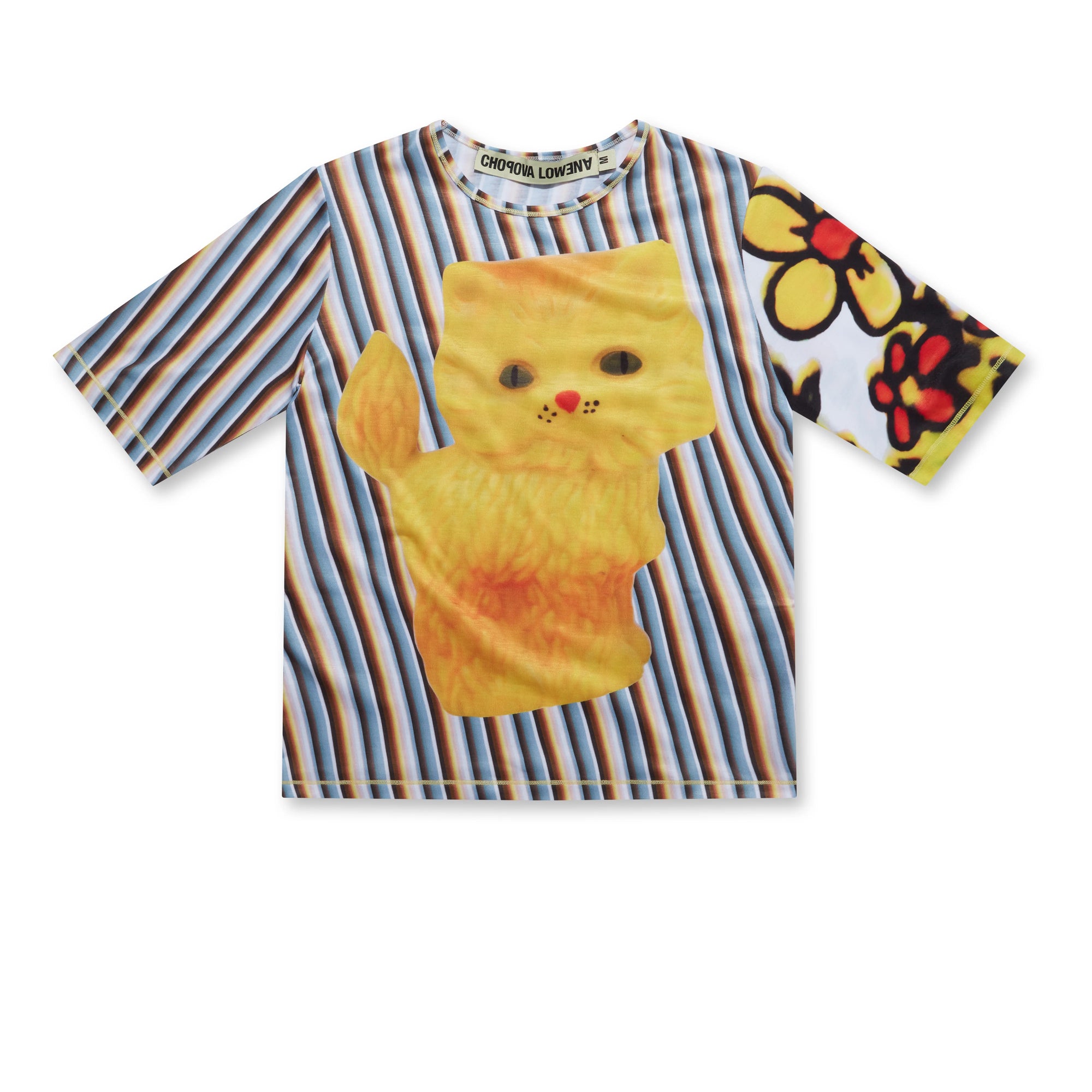 CHOPOVA LOWENA: Women's Toy Kitten Top (Yellow) | DSMS E-SHOP