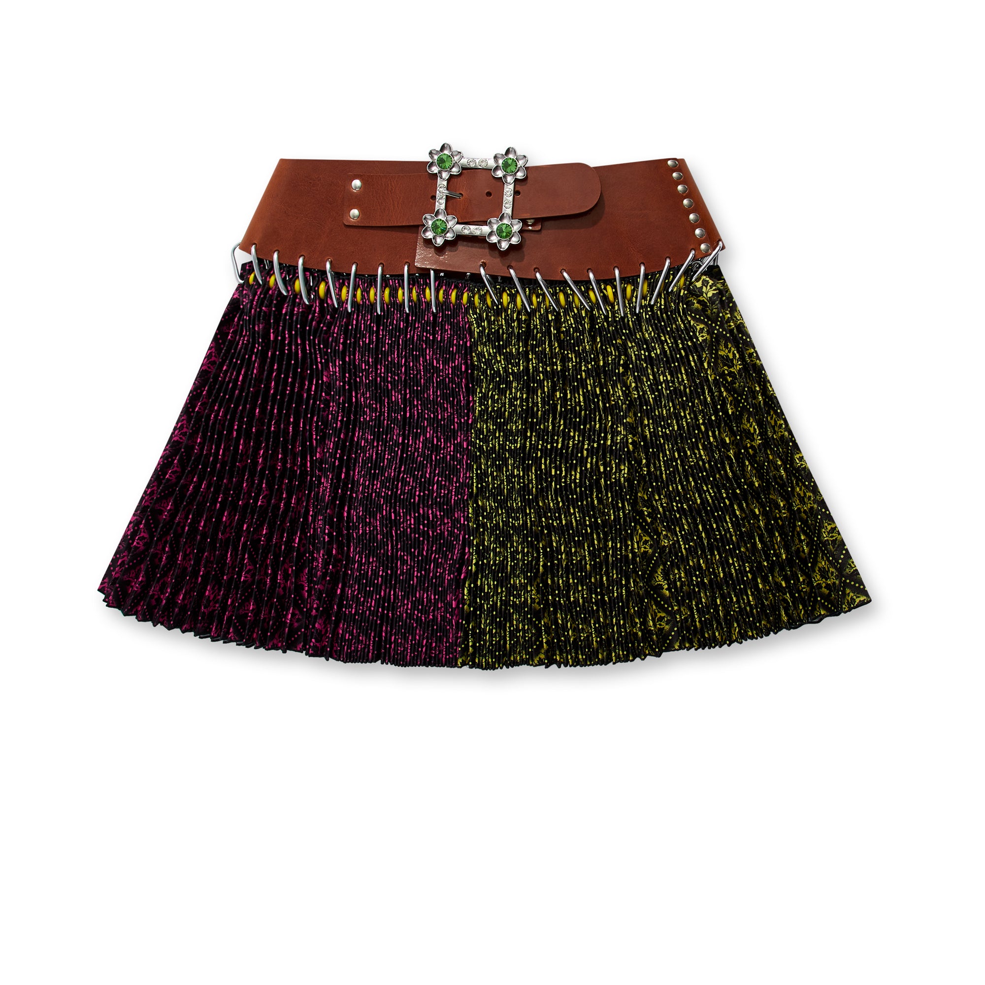 CHOPOVA LOWENA - Women's Rock Carabiner Skirt - (Pink/Yellow) view 1, Click to Zoom in