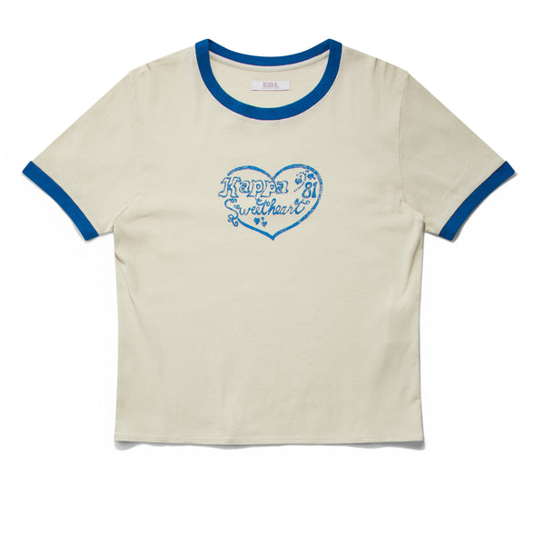 ERL - Kappa Sweetheart T-Shirt - (White)