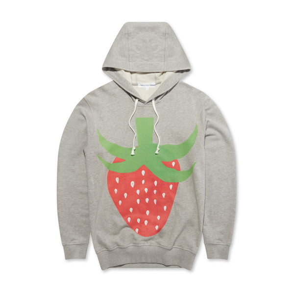 CDG Shirt - Brett Westfall Strawberry Hooded Sweatshirt - (Top Grey)