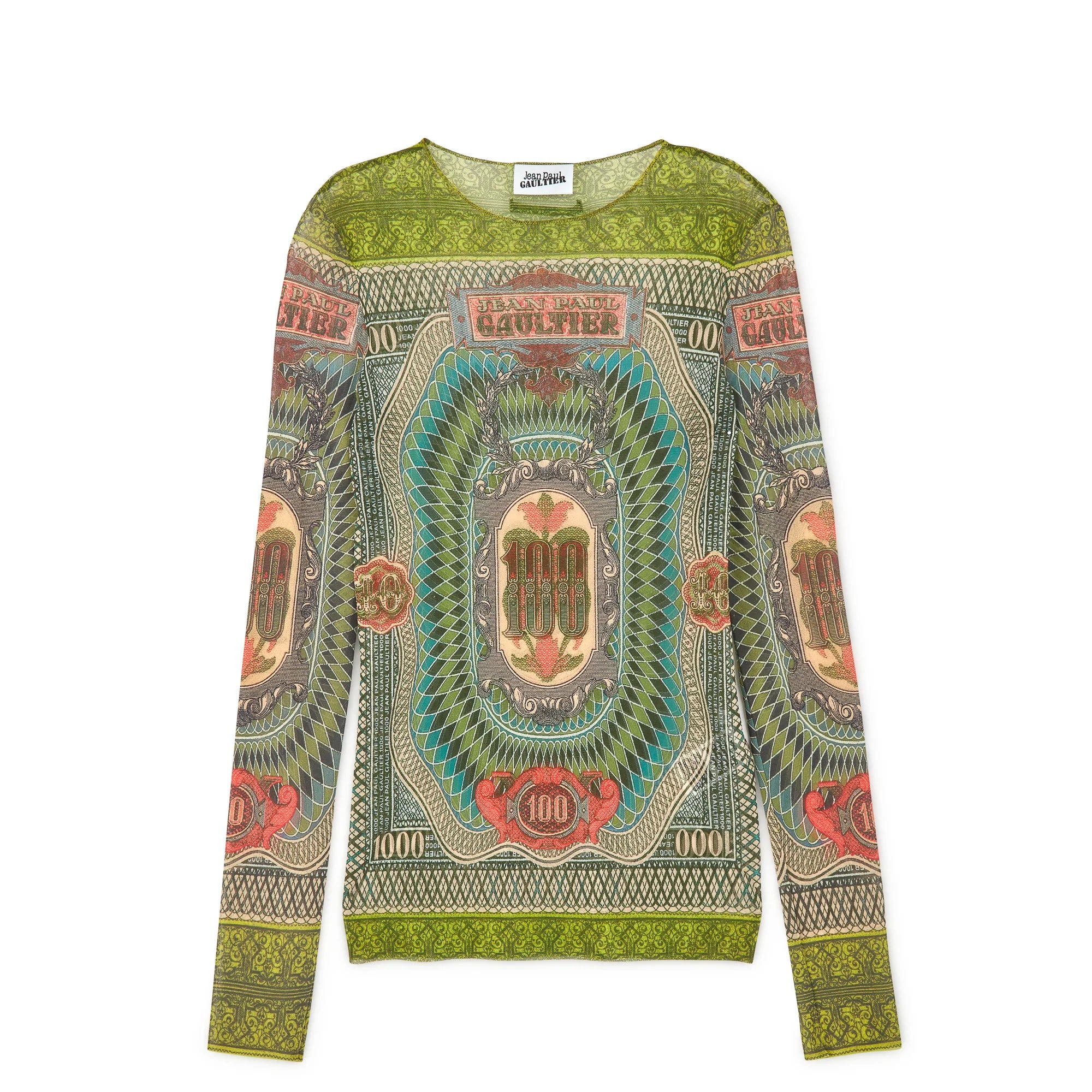 Jean Paul Gaultier Women's The Banknote Top (Multi-Coloured) – DSMS E-SHOP