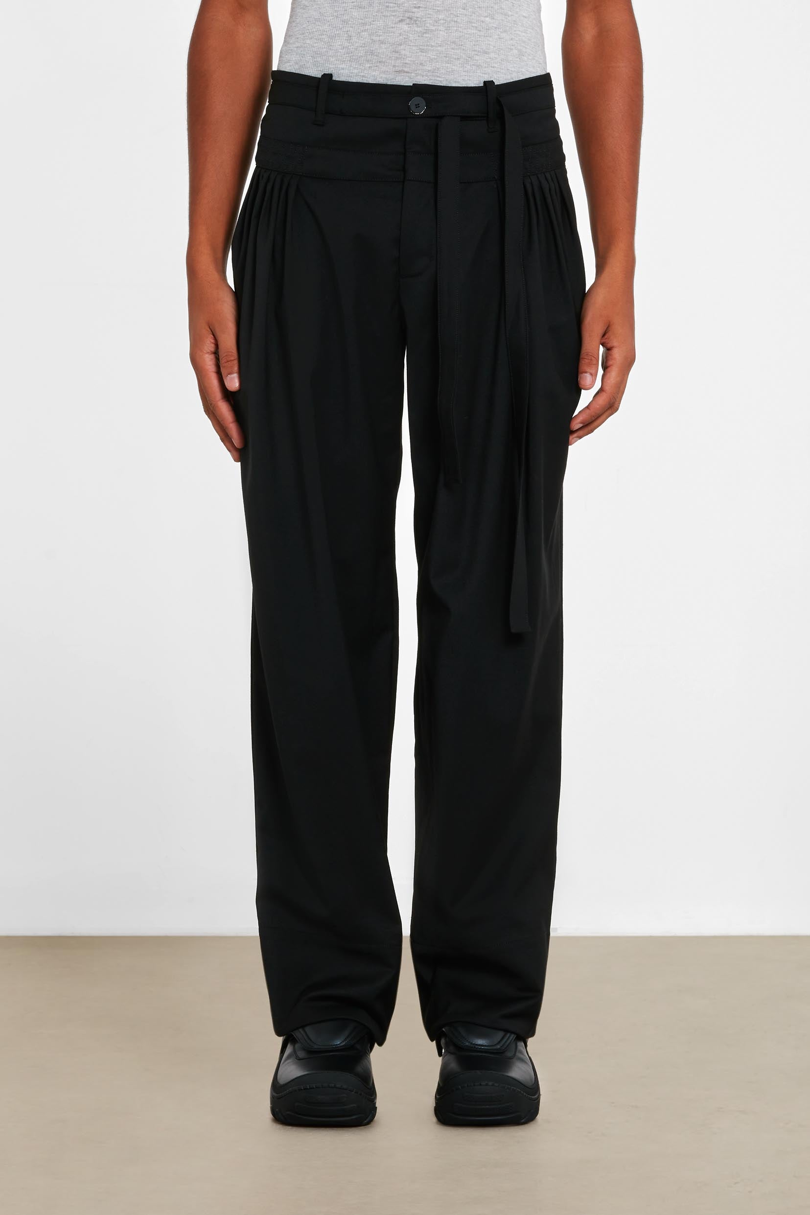 Kiko Kostadinov: Men's Solon Trouser (Jet Black) | DSMS E-SHOP