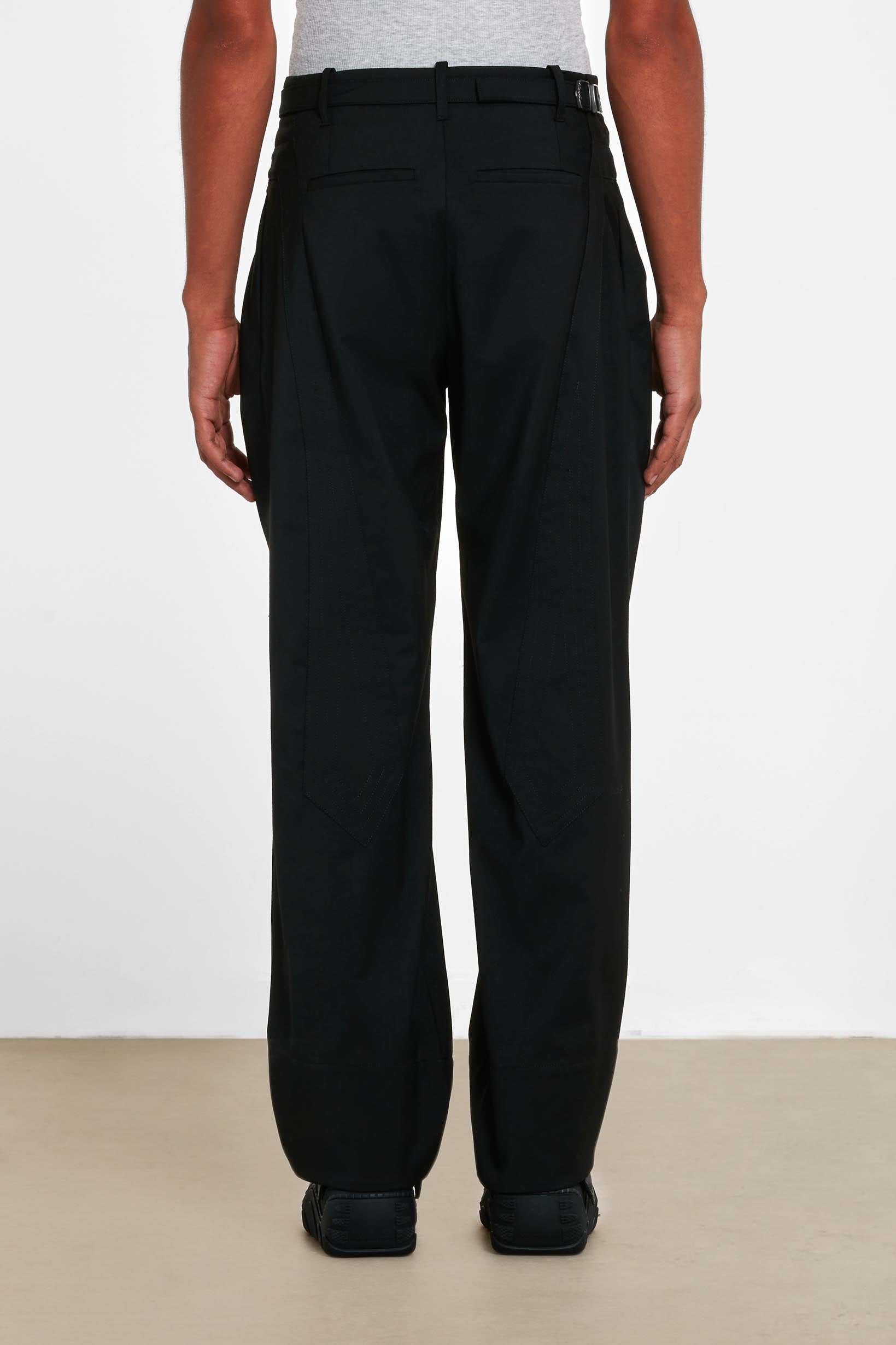 Kiko Kostadinov - Men's Solon Trouser - (Jet Black) | Dover Street