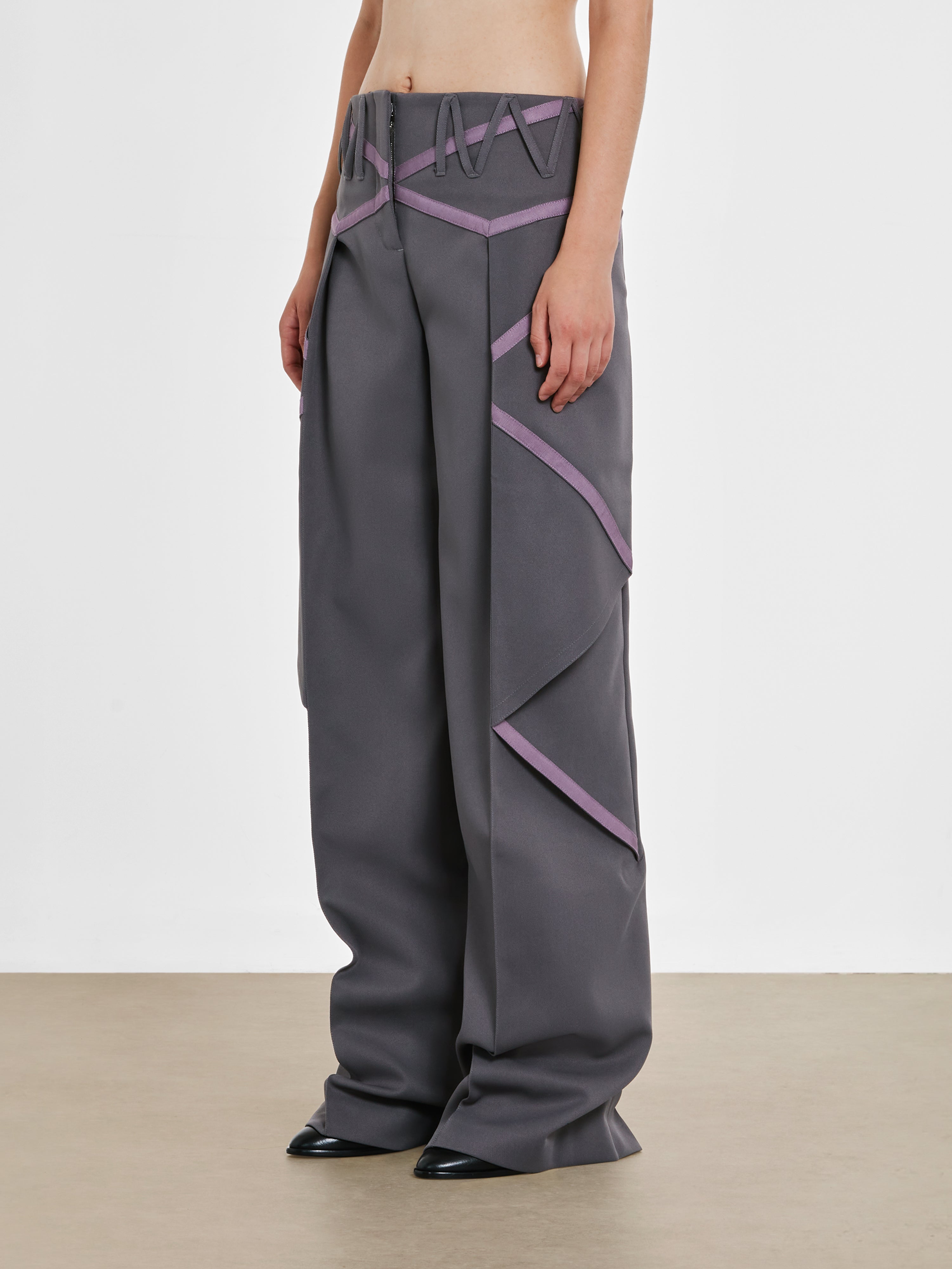 KIKO KOSTADINOV: Women's Waterfall Trouser (Steel Grey) | DSMS E-SHOP