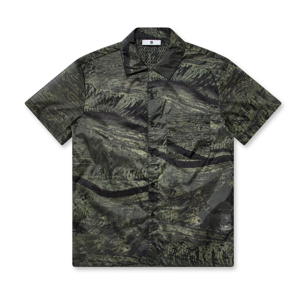 OLLY SHINDER - Men's Camouflage Shirt - (Forest Green)