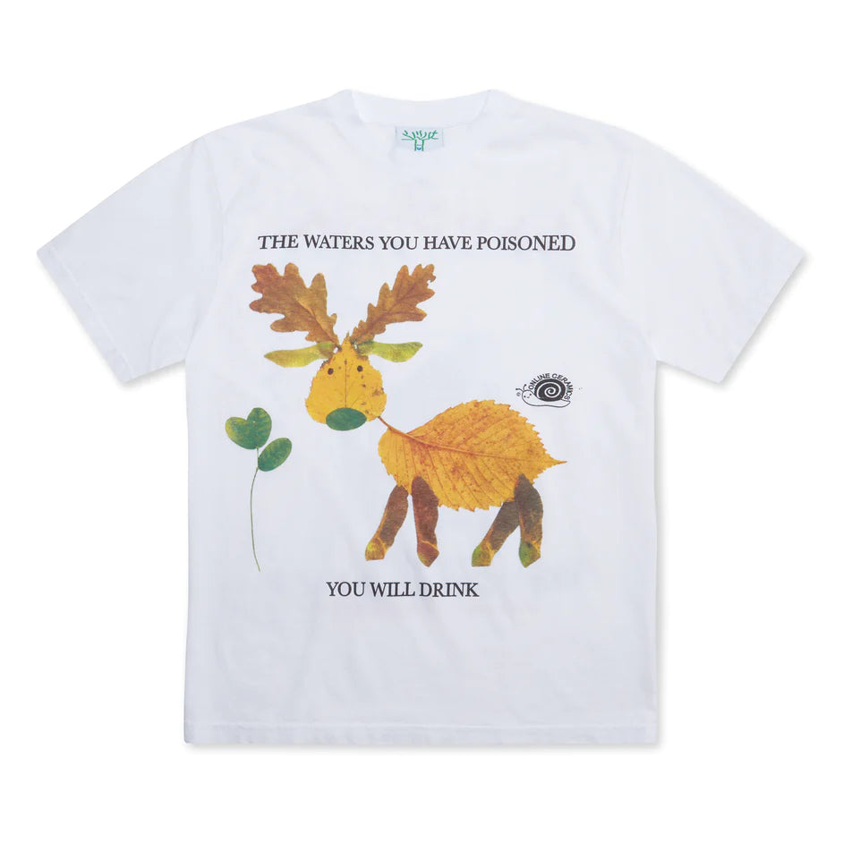 ONLINE CERAMICS - The Waters Are Poisoned T-Shirt - (White) view 1, Click to Zoom in