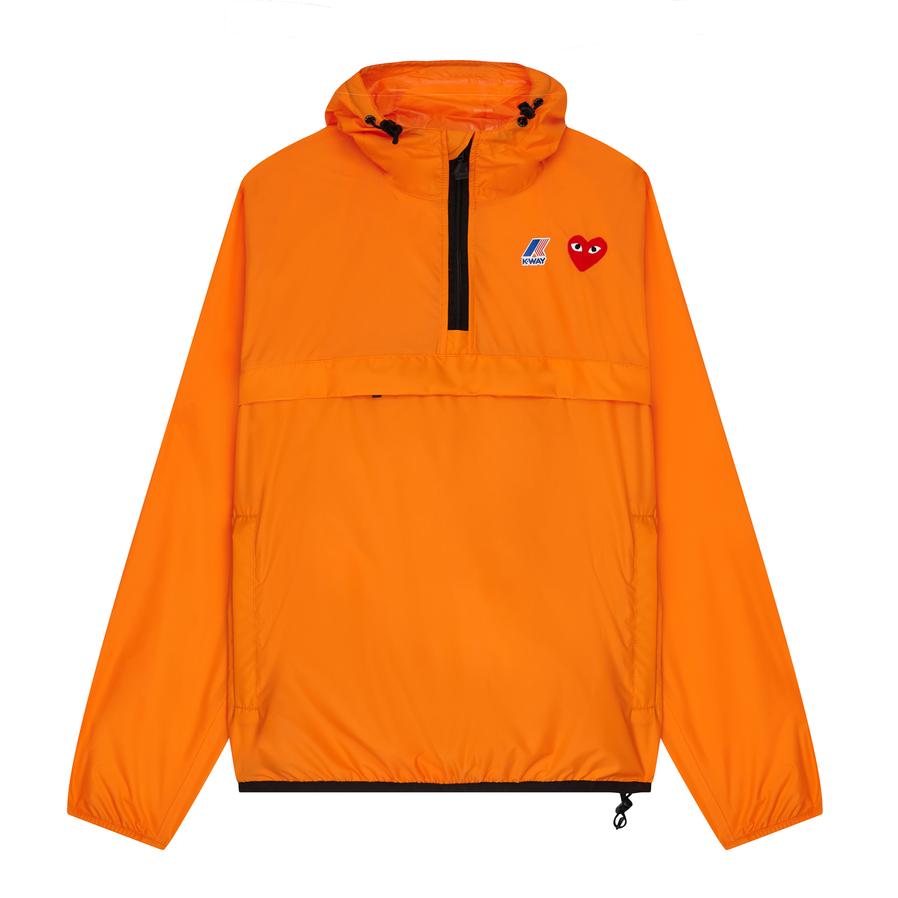 PLAY - K-Way Half Zip Jacket - (Orange)|Dover Street Market E-Shop ...