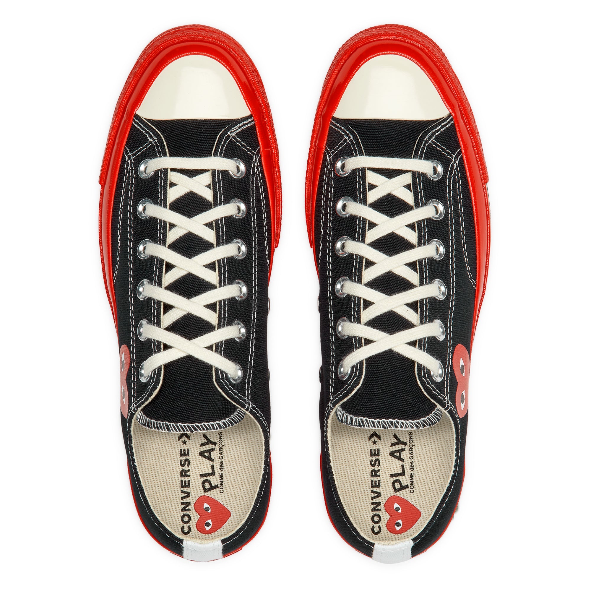 PLAY CONVERSE - Chuck 70 Low Top - (Red/Black) view 6
