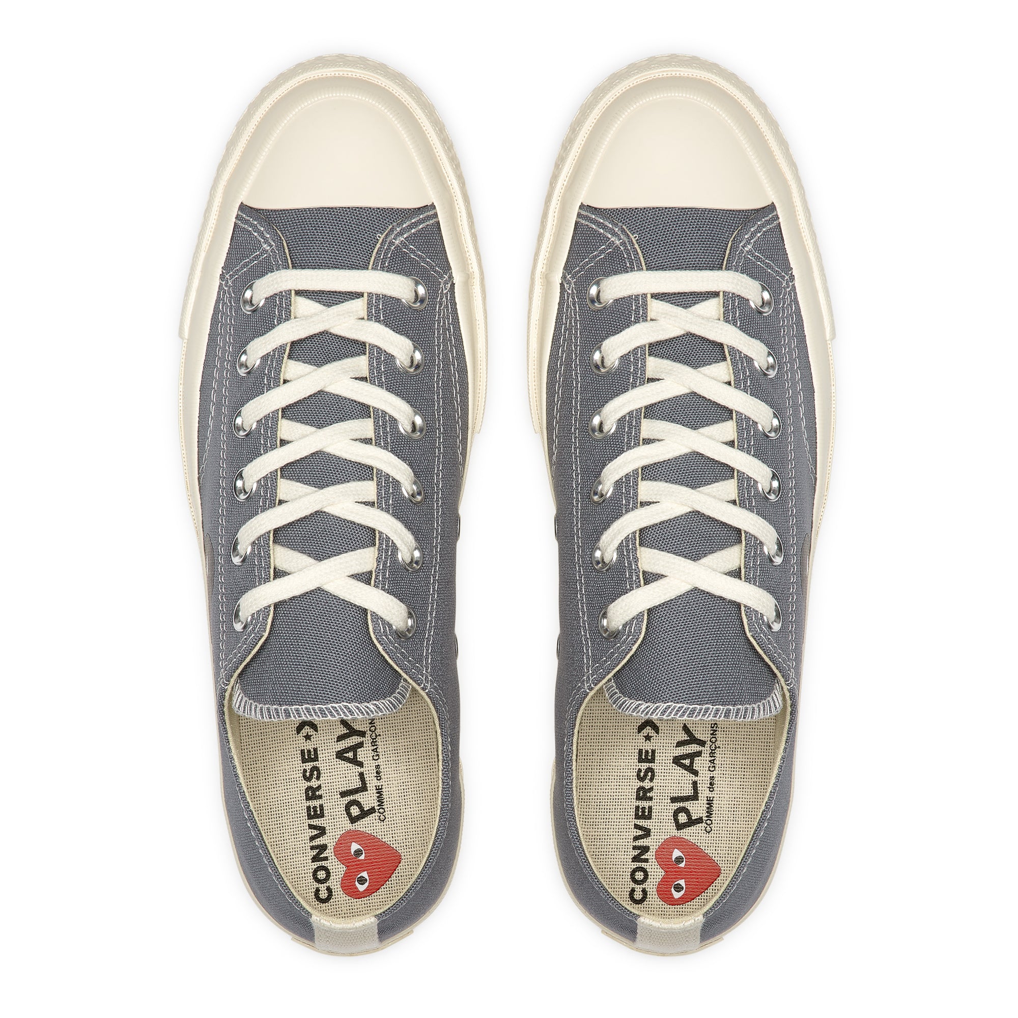 PLAY CONVERSE - Black Heart Chuck Taylor All Star '70 Low - (Grey) view 9