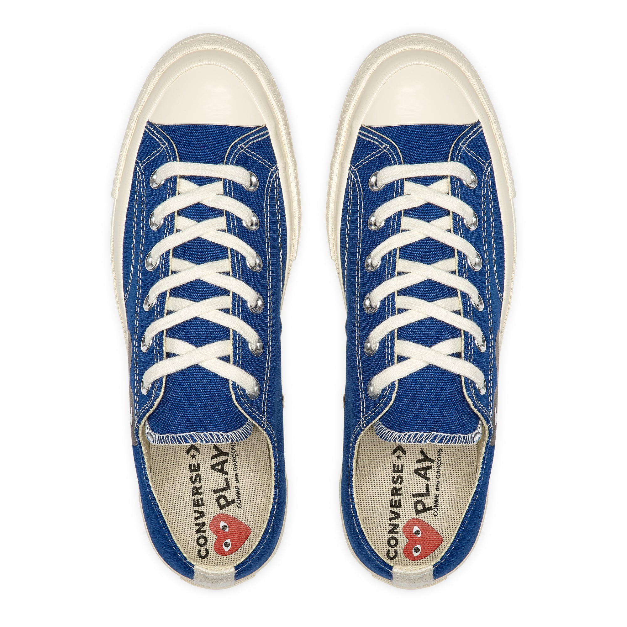 PLAY CONVERSE - Black Heart Chuck Taylor All Star '70 Low - (Blue) view 9