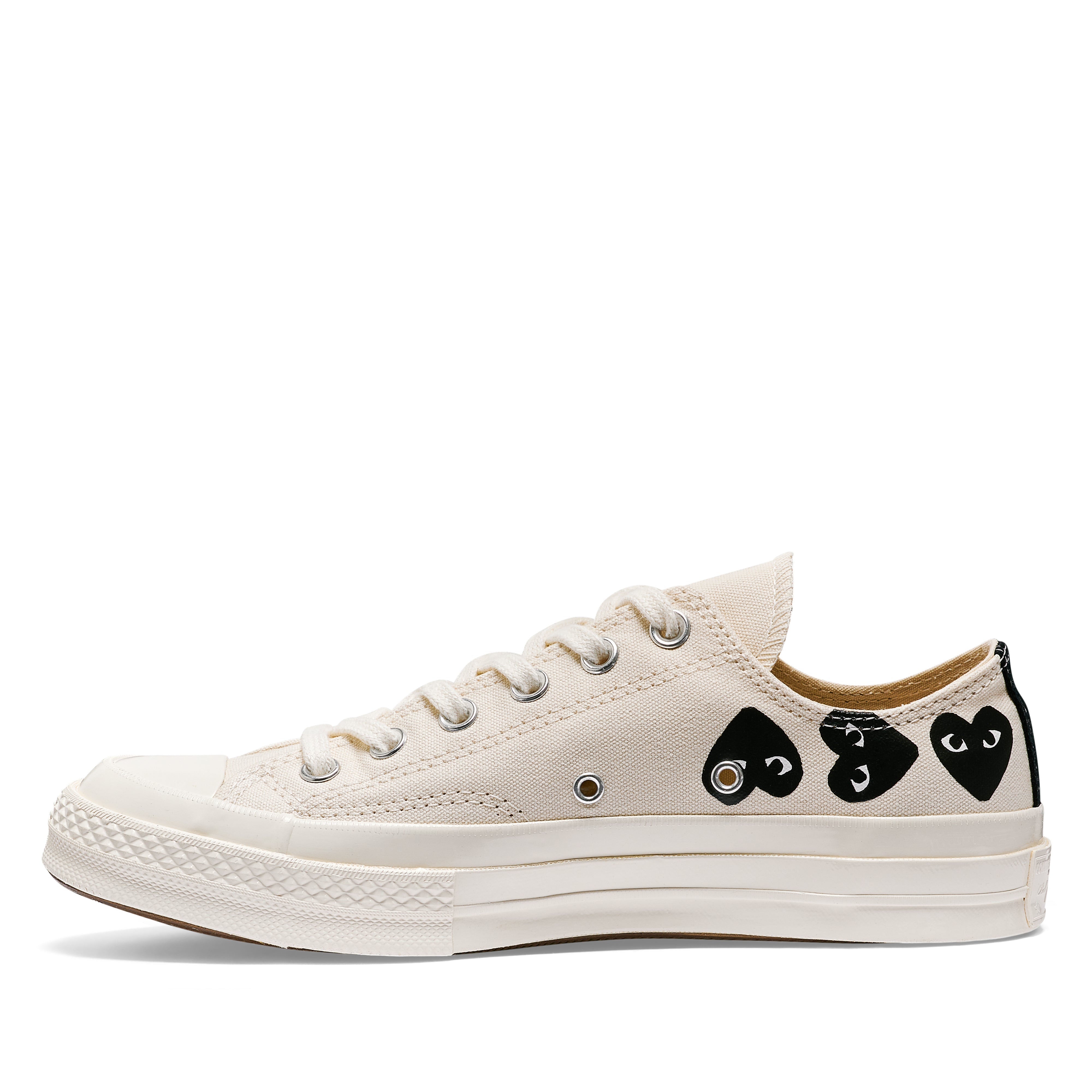 Play Converse Multi Black Heart Chuck Taylor All Star 70 Low Sneakers Beige DSMS E SHOP