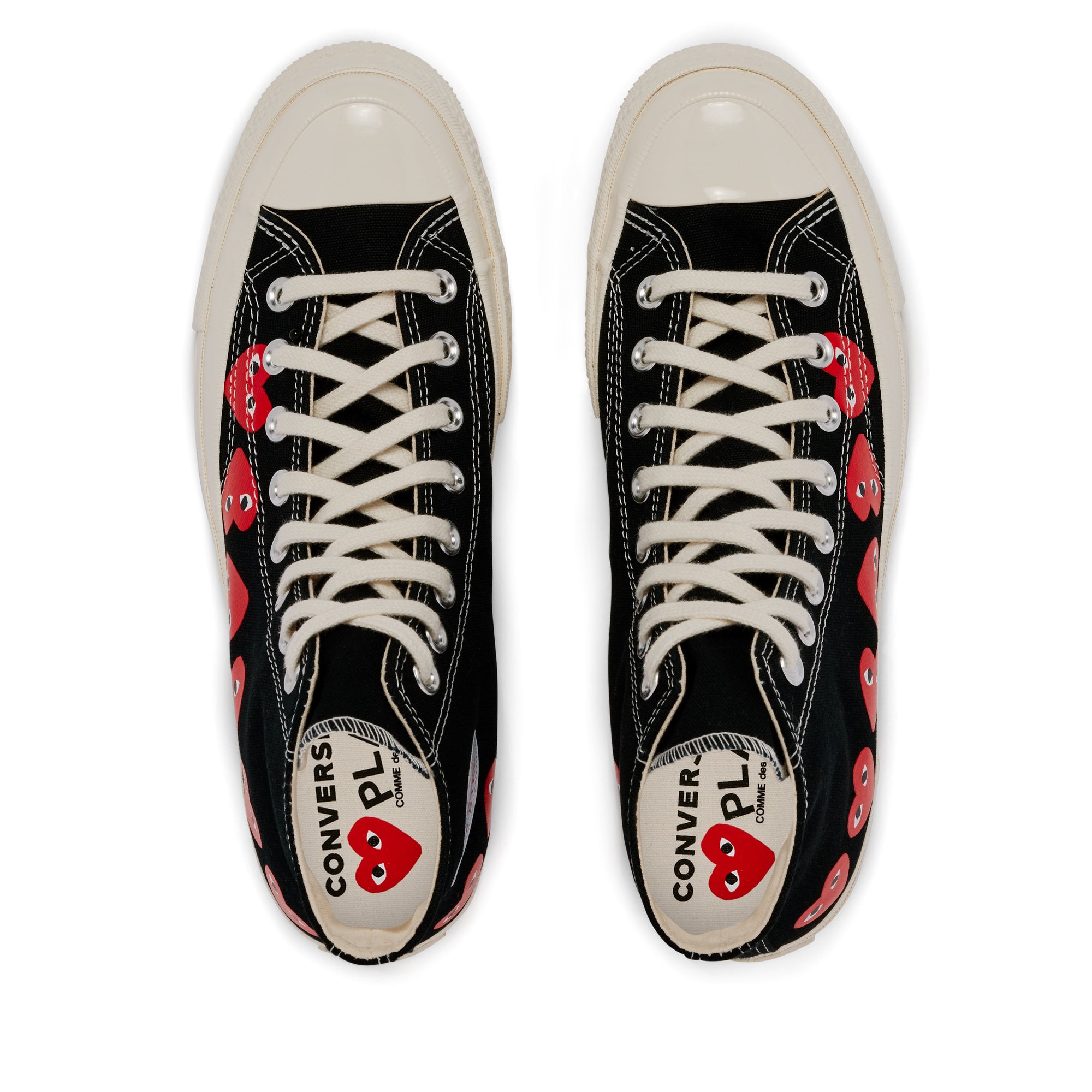 Play Converse - Multi Red Heart Chuck Taylor All Star '70 High Sneakers - (Black) view 6