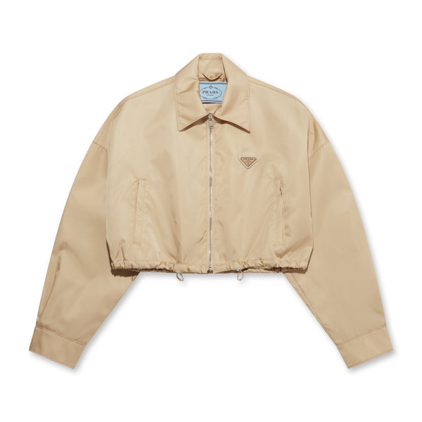 Prada - Women'S Cropped Re-Nylon Jacket - (Desert)