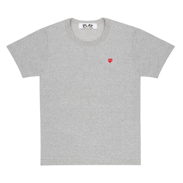 Play - Small Red Heart T-Shirt - (T305)(T306)(Grey)
