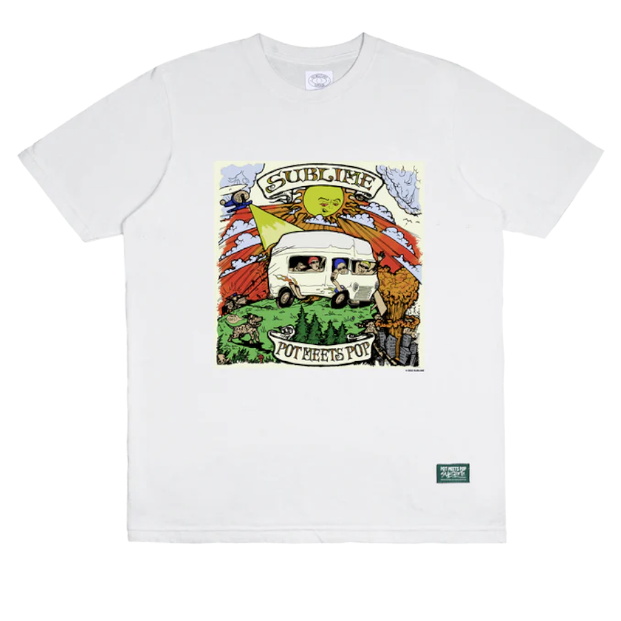 Pot Meets Pop Sublime Let's Go Get Stoned Tee (White) DSMS