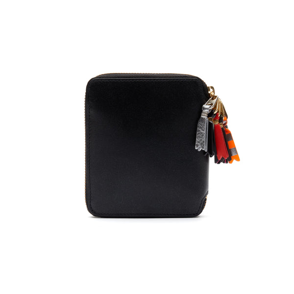 CDG Wallet_CDG WALLET -  Zipper Pull Full Zip Around Wallet - (Black SA2100)_WALLETS