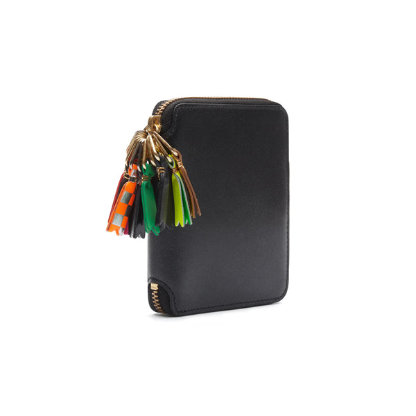 CDG Wallet_CDG WALLET -  Zipper Pull Full Zip Around Wallet - (Black SA2100)_WALLETS