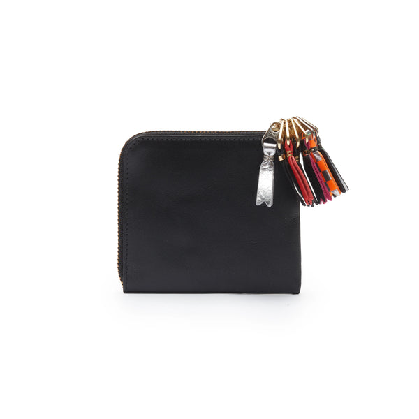 CDG Wallet_CDG WALLET -  Zipper Pull Zip Around Wallet - (Black SA3100)_WALLETS