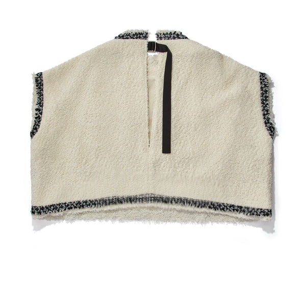 Sacai_SACAI - Women's Tweed Pullover - (Off White)_TOPS