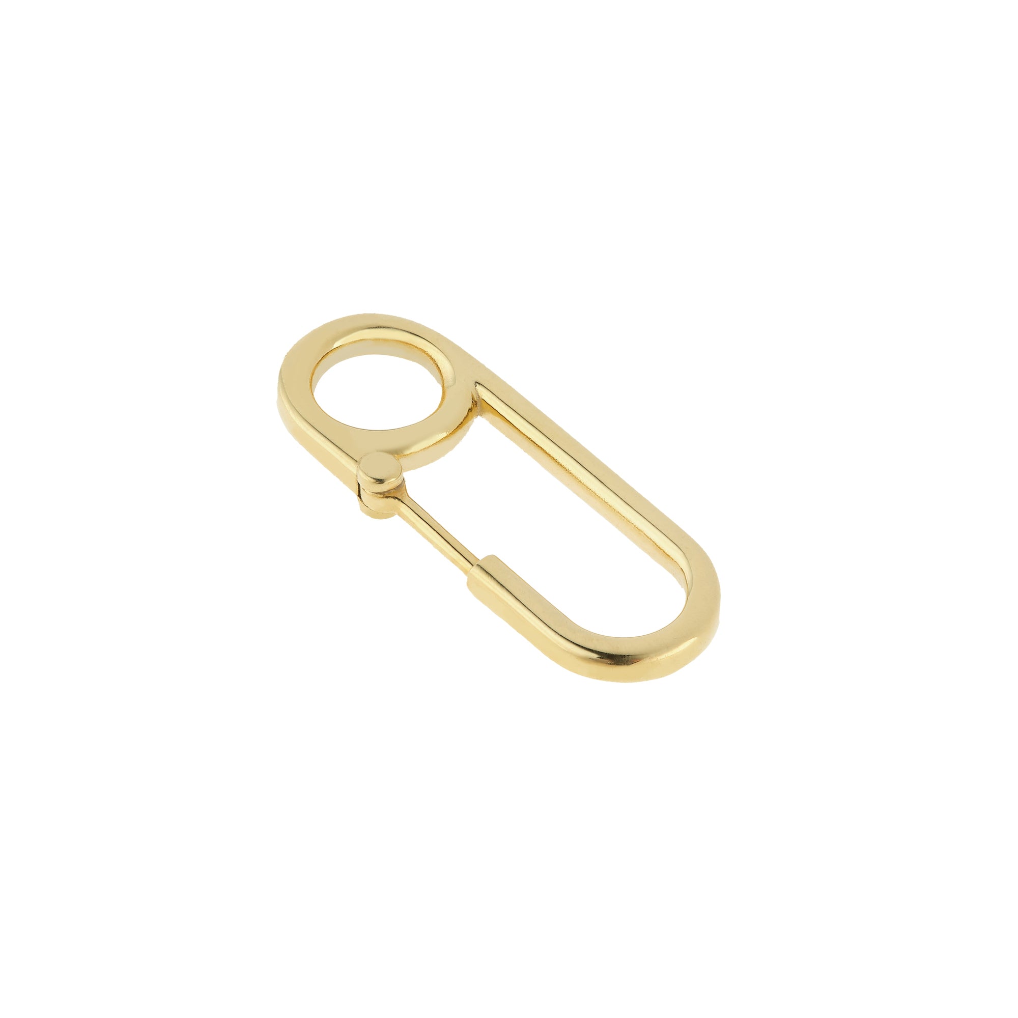 Hannah Martin x Applied Art Forms - Safety Pin Earring - (Yellow Gold) view 2, Click to Zoom in
