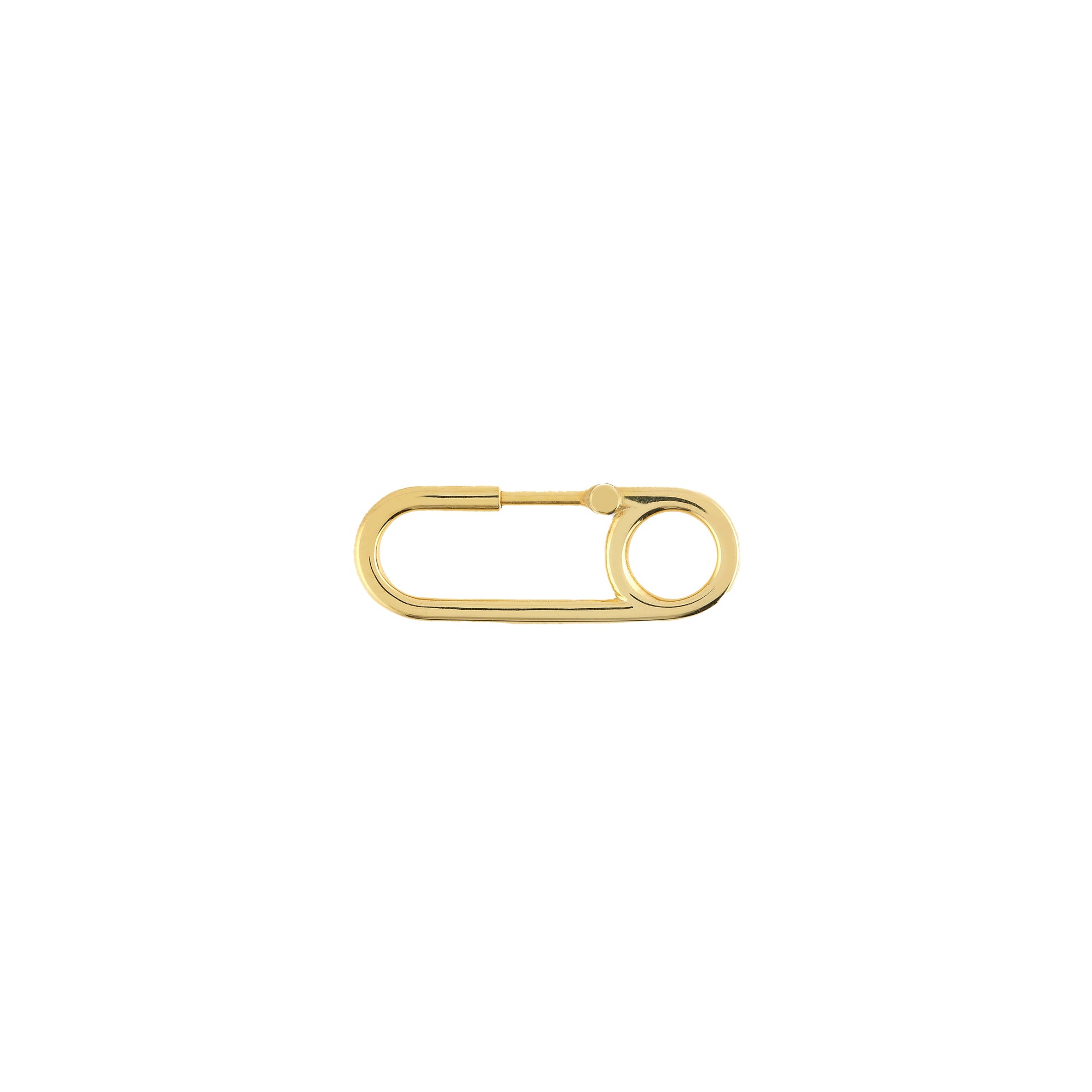 Hannah Martin x Applied Art Forms - Safety Pin Earring - (Yellow Gold) view 1, Click to Zoom in