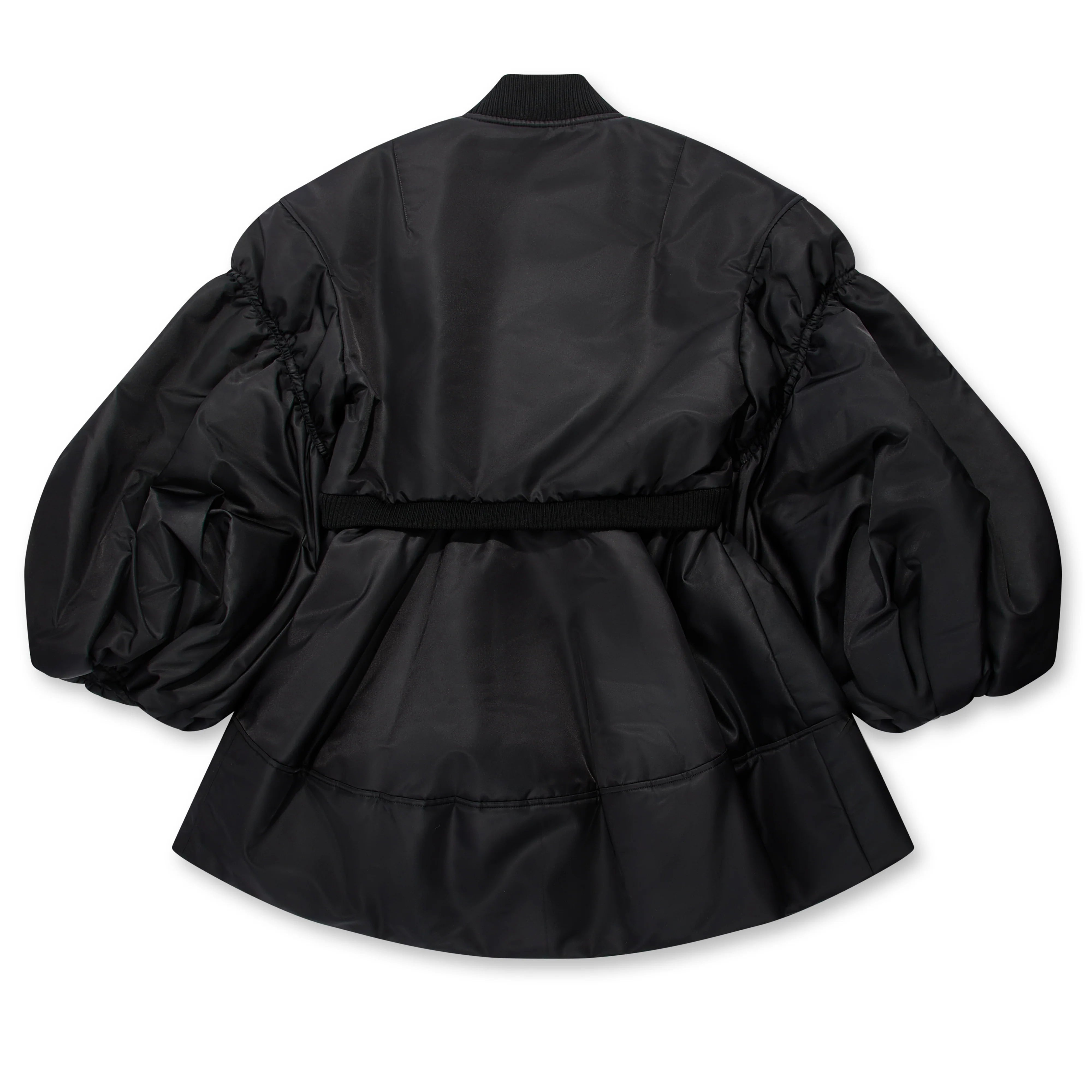 Women's Vintage Denim Mini Dress - Flowy A-Line Puff Sleeve Zip Up Chambray Dress