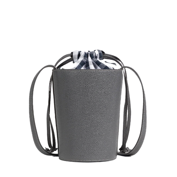 THOM BROWNE - Mini Crossbody Bucket Bag - Grey