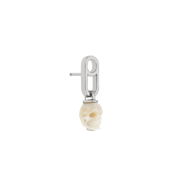 Hannah Martin_Hannah Martin X Applied Art Forms - Vanitas Skull Earring - (Silver)_EARRINGS