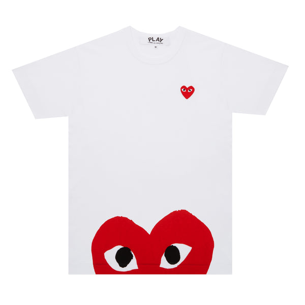 Play - Unisex's Red T-Shirt - (T034)(White)