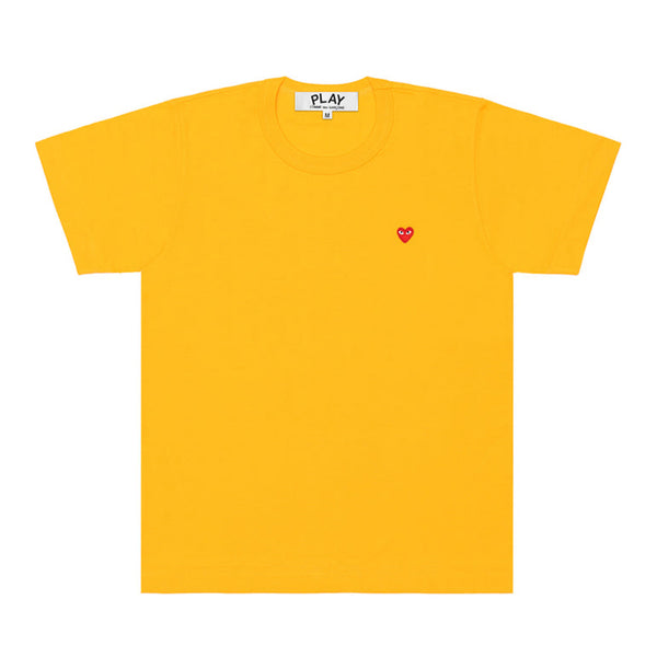 Play - Small Red Heart T-Shirt - (T313)(T314)(Yellow)