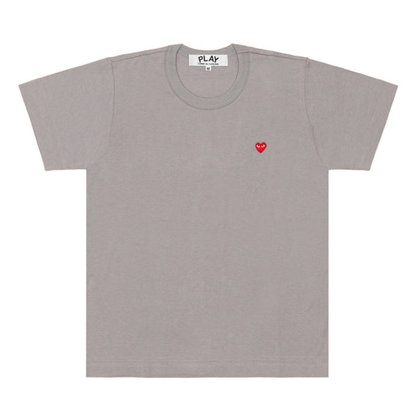 Play - Small Red Heart T-Shirt - (T313)(T314)(Grey)