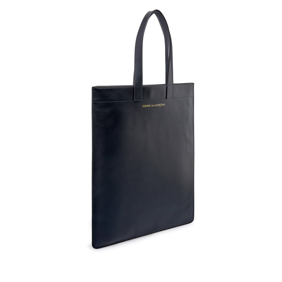 Cdg Wallet - Classic Leather Tote Bag - (Black SA9002) view 2, Click to Zoom in