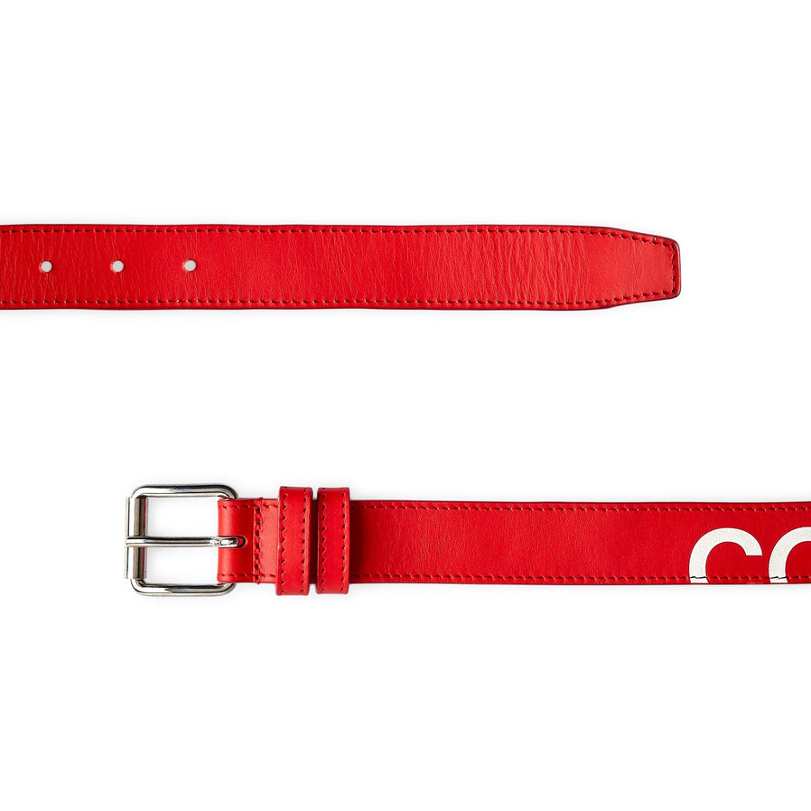 Cdg Wallet - Huge Logo Belt - (Red SA0911HL) view 3, Click to Zoom in