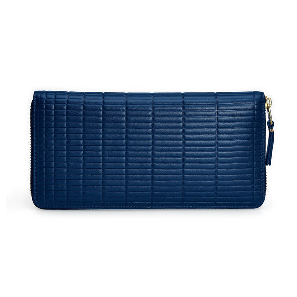 CDG Wallet_Cdg Wallet - Brick Long Wallet - (Blue SA0110BK)_WALLETS