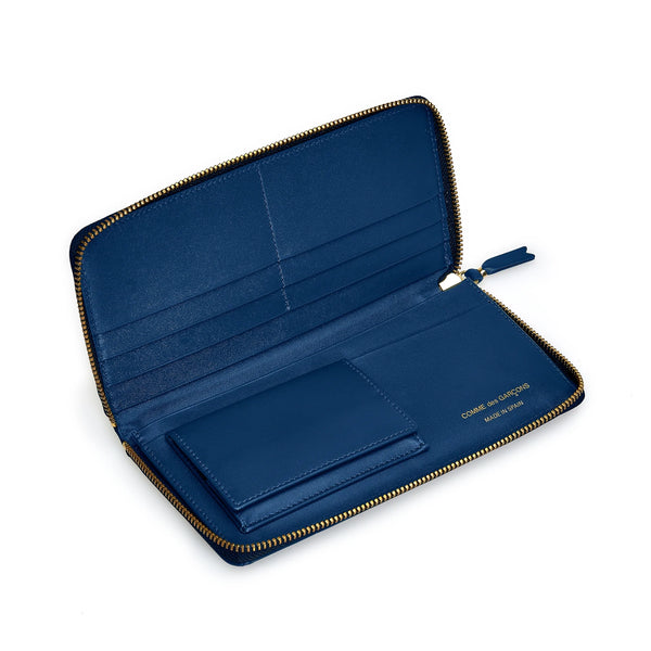 CDG Wallet_Cdg Wallet - Brick Long Wallet - (Blue SA0110BK)_WALLETS