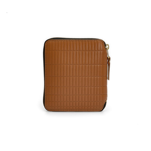 CDG Wallet_Cdg Wallet - Brick Full Zip Around Wallet - (Beige SA2100BK)_WALLETS