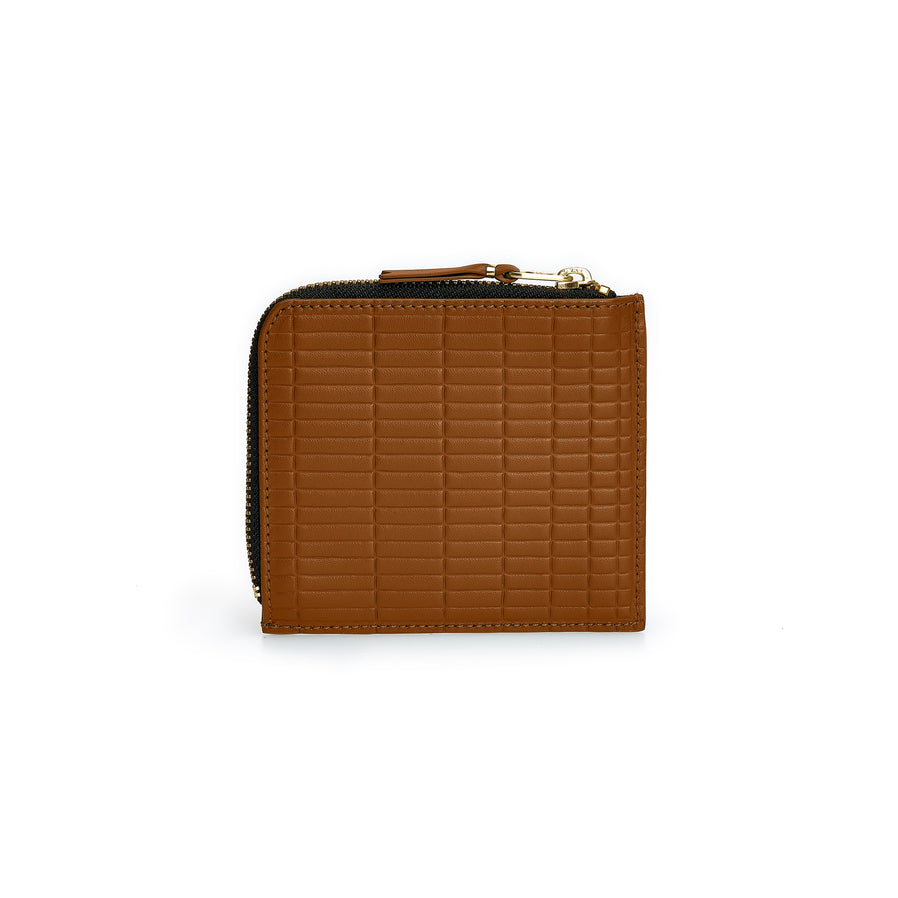 Cdg Wallet: Brick Zip Around Wallet (Beige SA3100BK) | DSMS E-SHOP