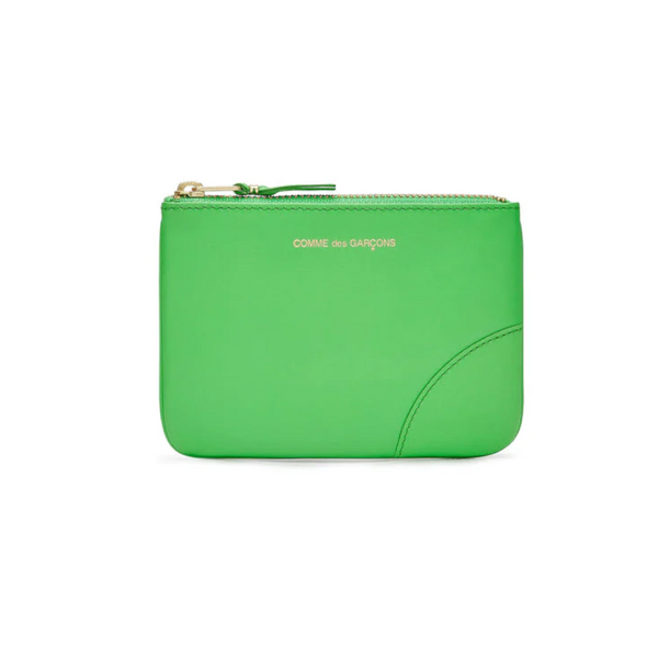 CDG WALLET - Classic Colour Zip Pouch -(Green SA8100)