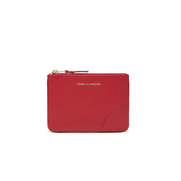 CDG WALLET - Classic Colour Zip Pouch -(Red SA8100)