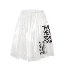 BLACK COMME DES GARÇONS - Clear Message Skirt - (Clear)