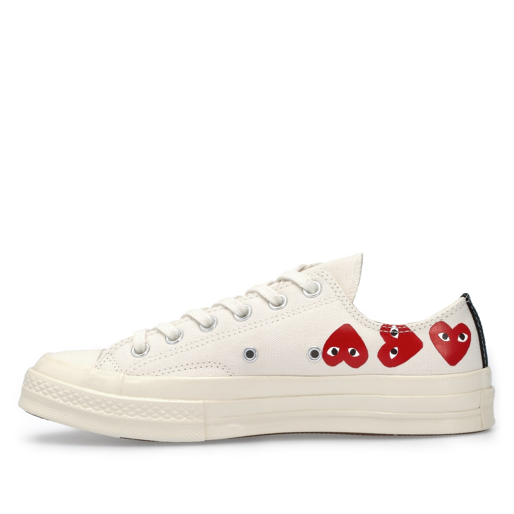 PLAY CONVERSE - Multi Heart Chuck Taylor Low Top - (White) view 2