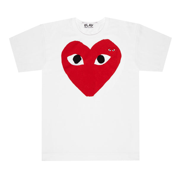 Play - Unisex's Red T-Shirt - (T026)(White)
