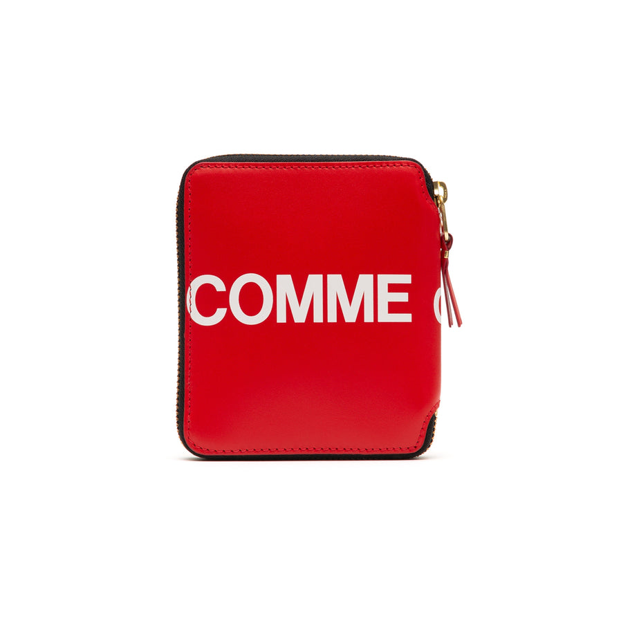 Comme des Garçons Wallet Huge Logo Zip Wallet Black – LESS 17